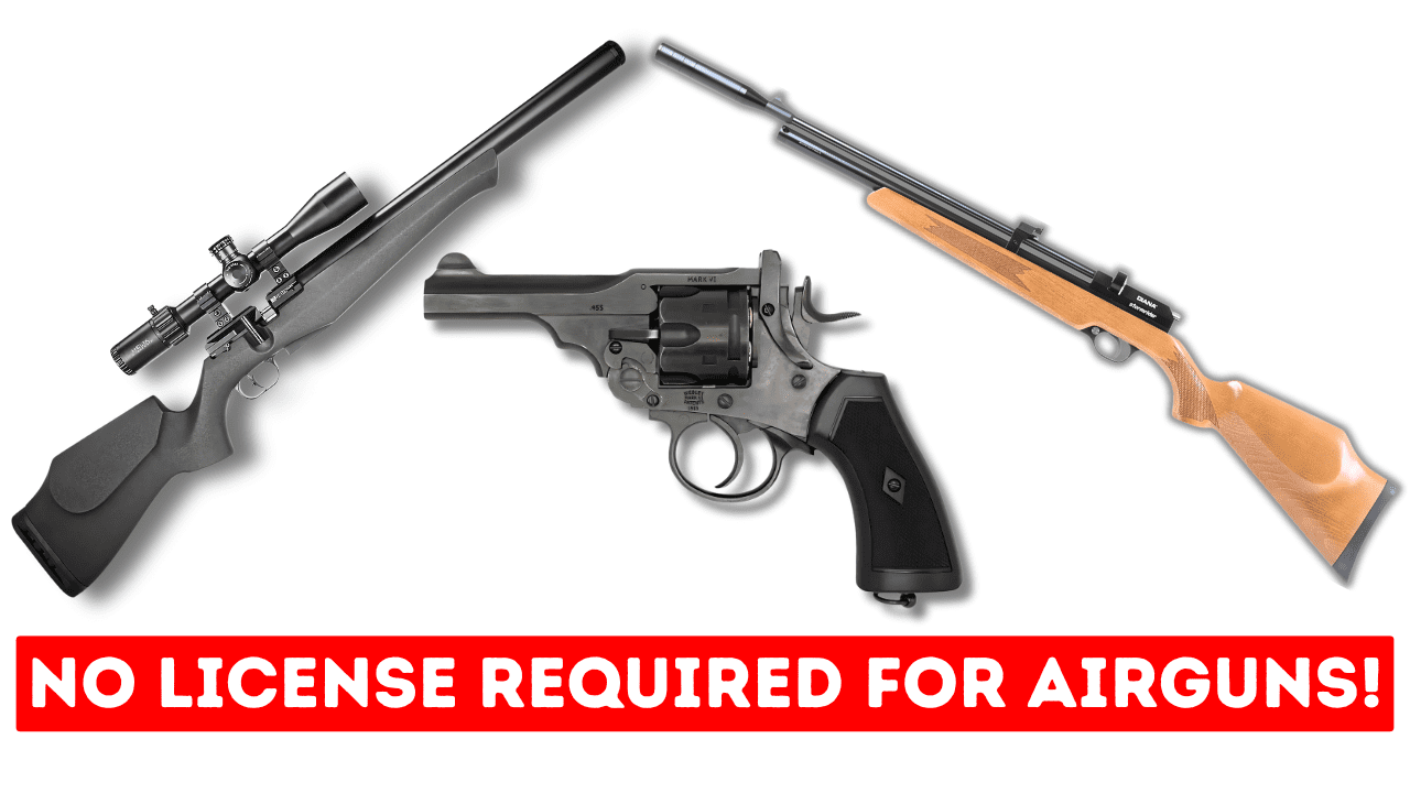 No license required for Airguns